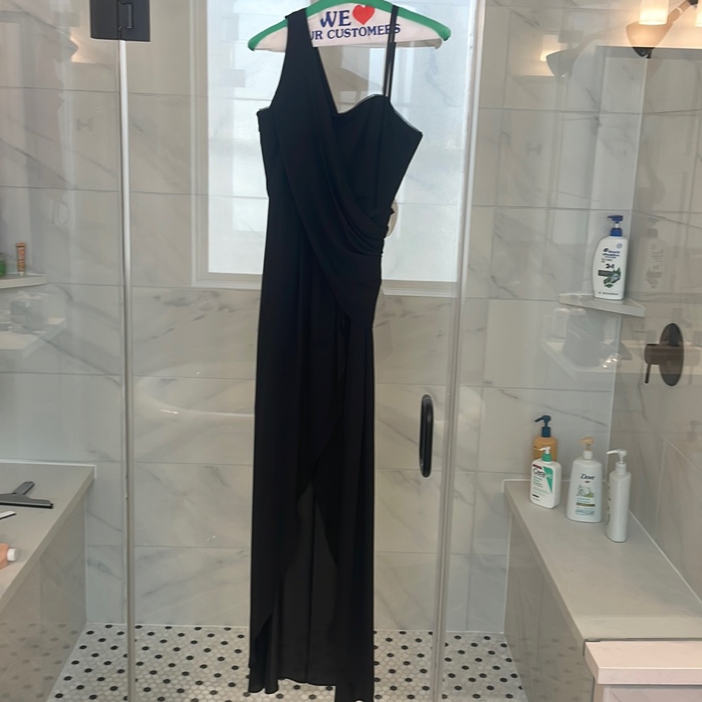 BCBG Kail Black High/Low Formal Dress